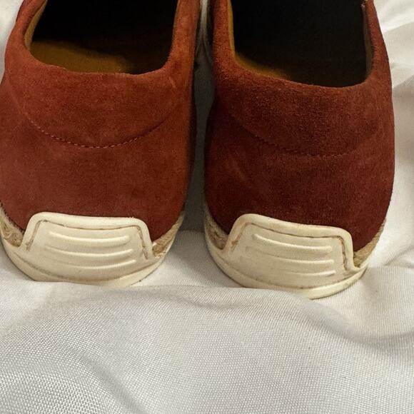 Aquatalia Men's Rust Suede Sneakers - Picture 4 of 10